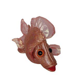 Voyager Expanded Learning Orange Fish Puppet Plush Toy 12"